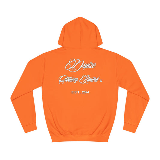 DCL White Script Orange Hood