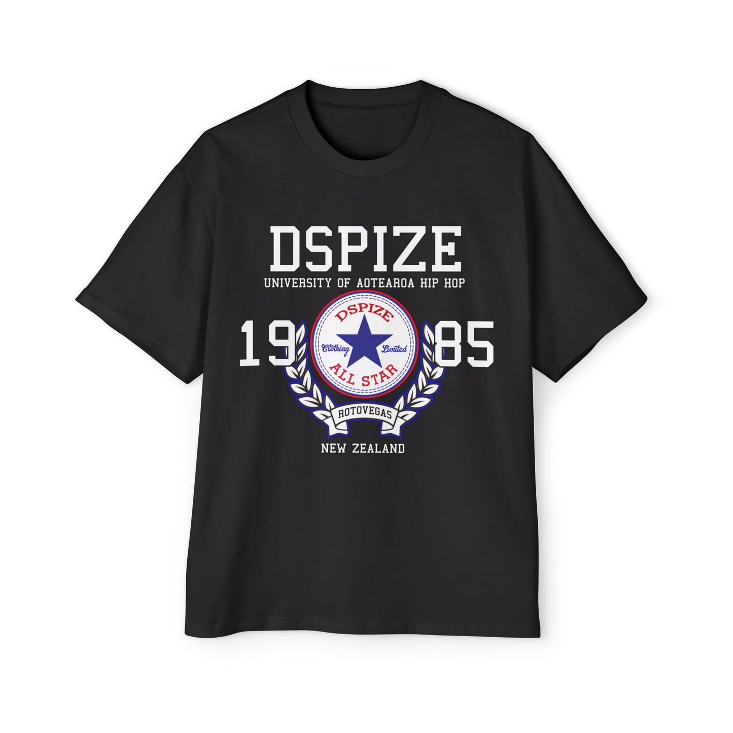 DCL Dspize University of Aotearoa Hip Hop Black Tee