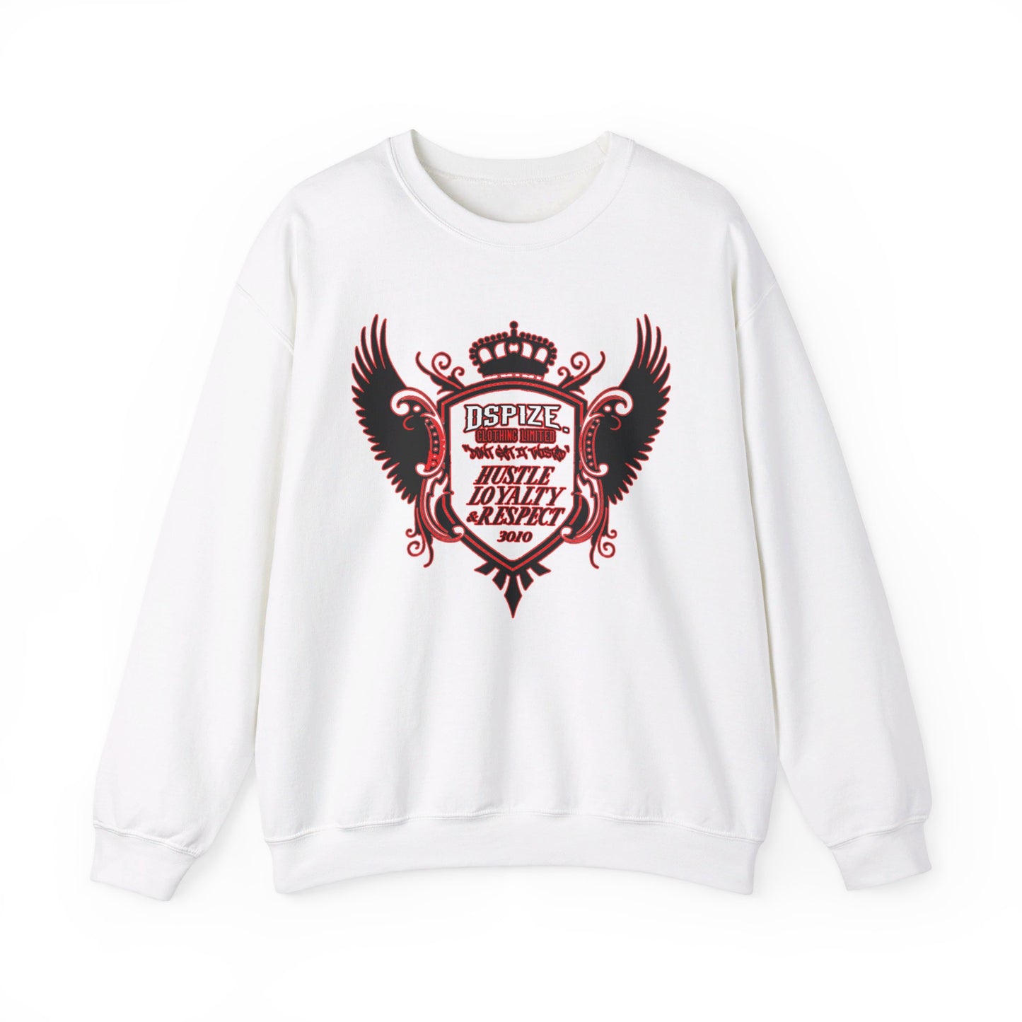 DCL Hustle Loyalty & Respect White Crew Neck