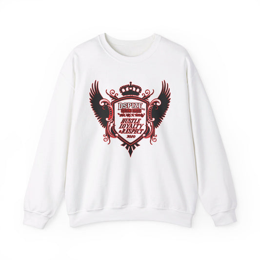 DCL Hustle Loyalty & Respect White Crew Neck