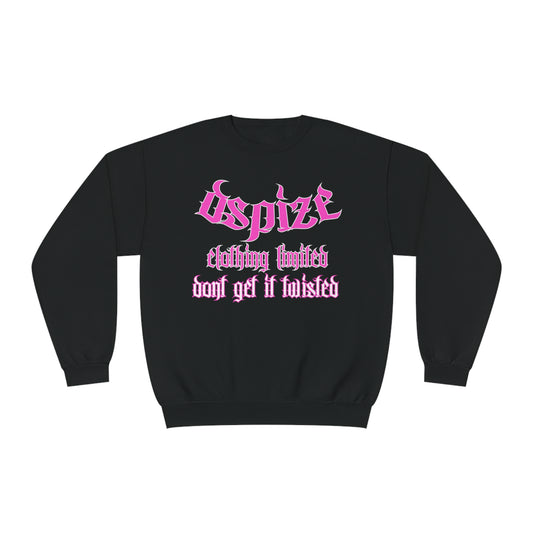 DCL Bad Manners Pink/Black Crew Neck