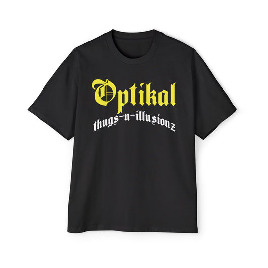 DCL Optikal thugs-n-illusionz Yellow/White Black Tee