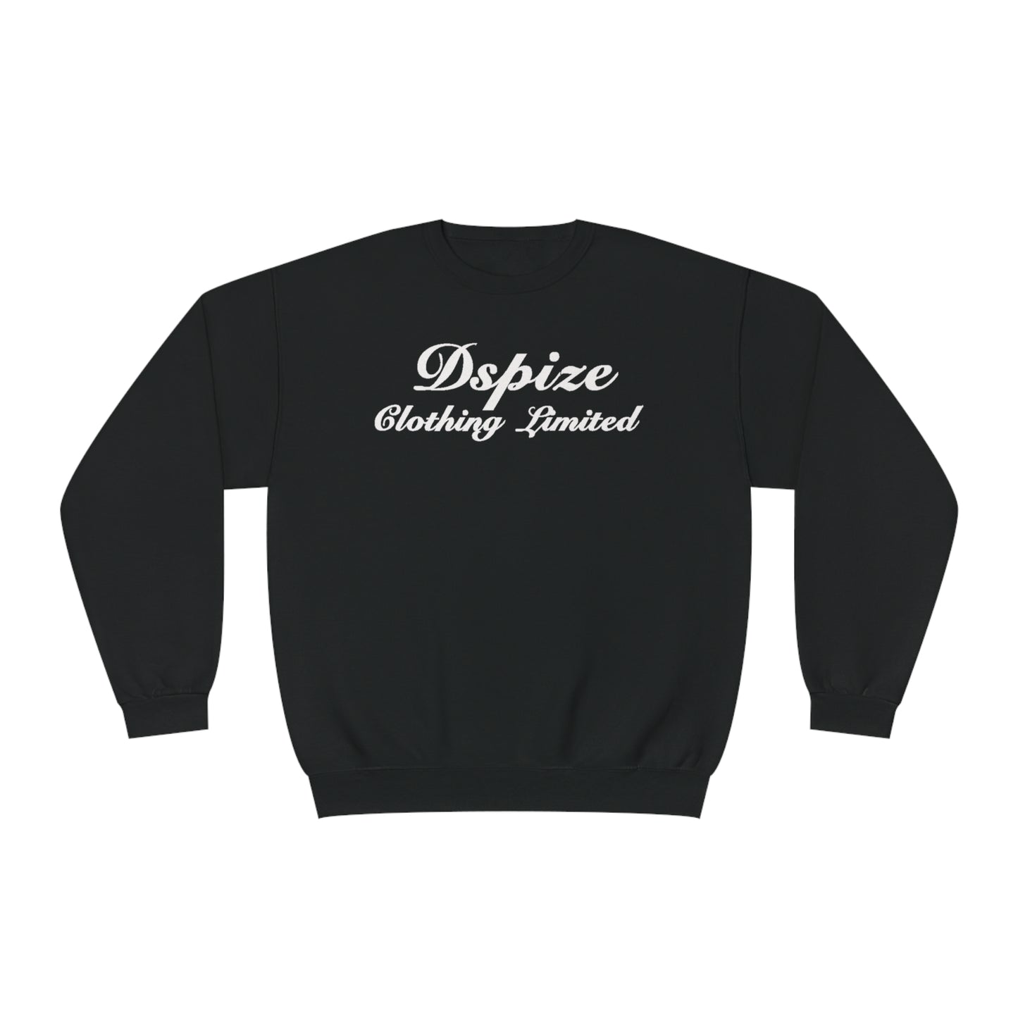 DCL White Script Black Crew Neck