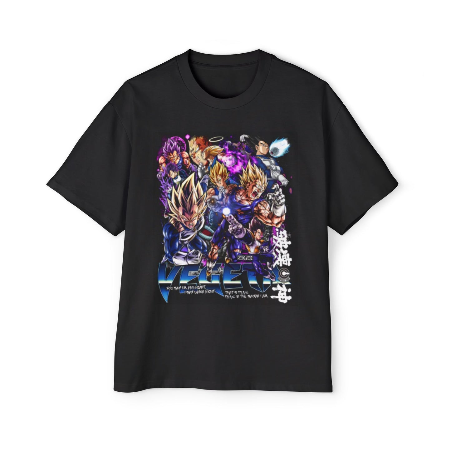 DCL Vegeta DBZ Black Tee