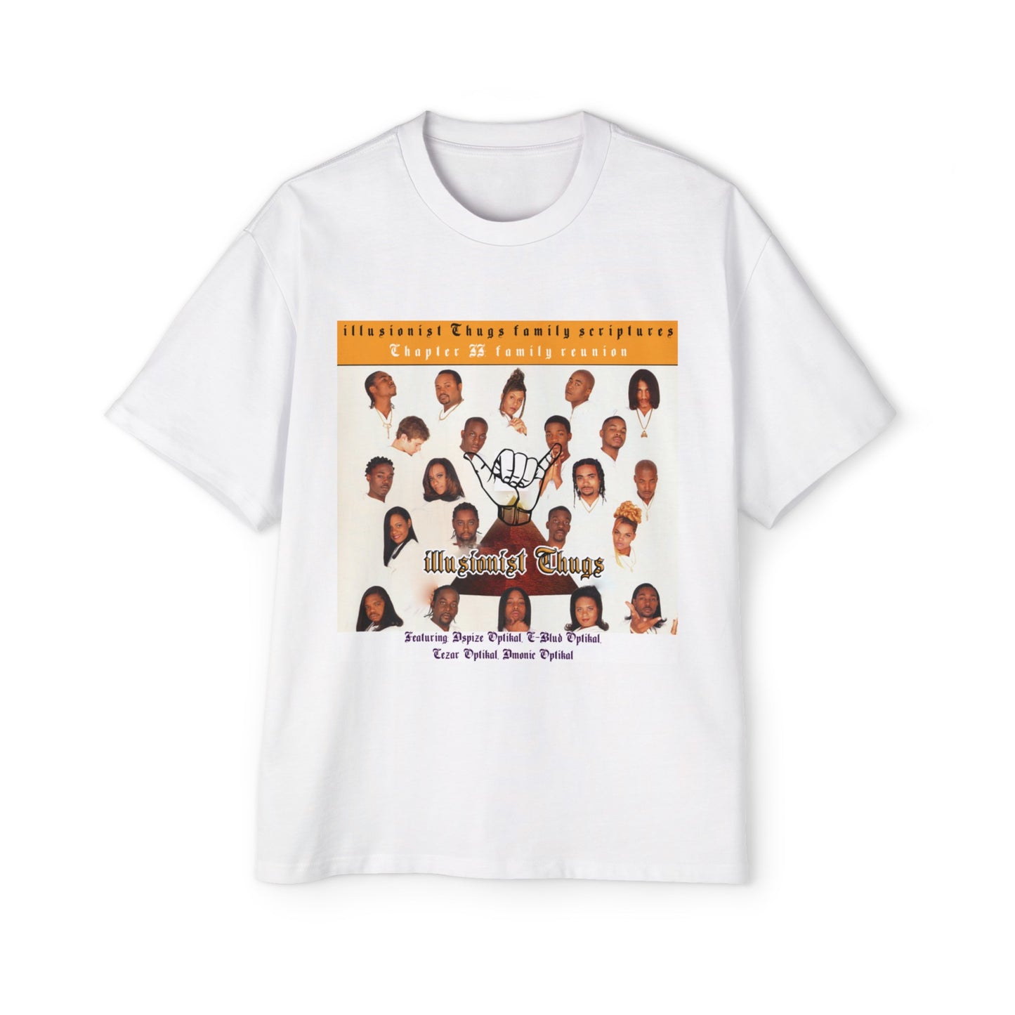 DCL illusionist Thugs family scriptures Chapter II White Tee