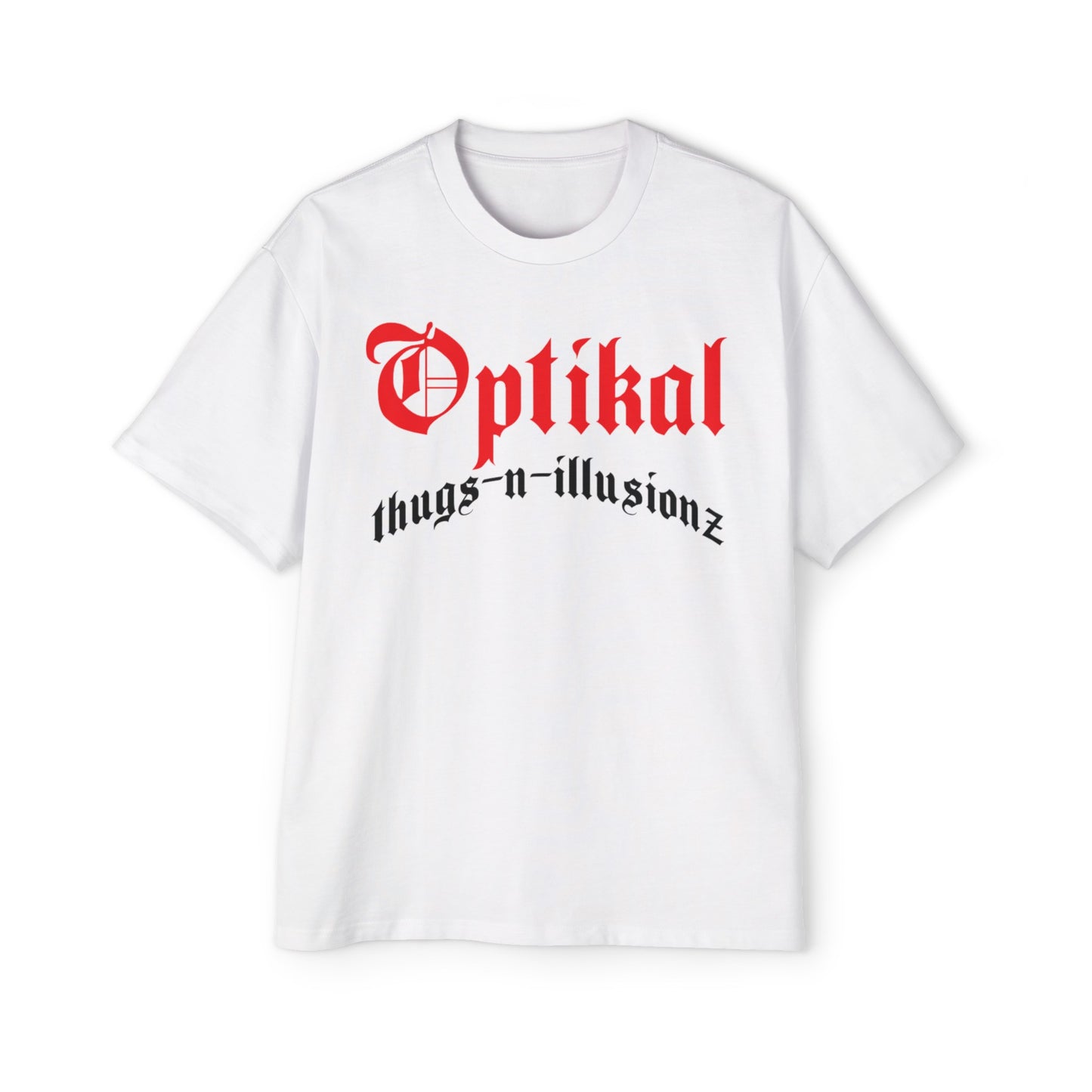 DCL Optikal thugs-n-illusionz Red/Black White Tee