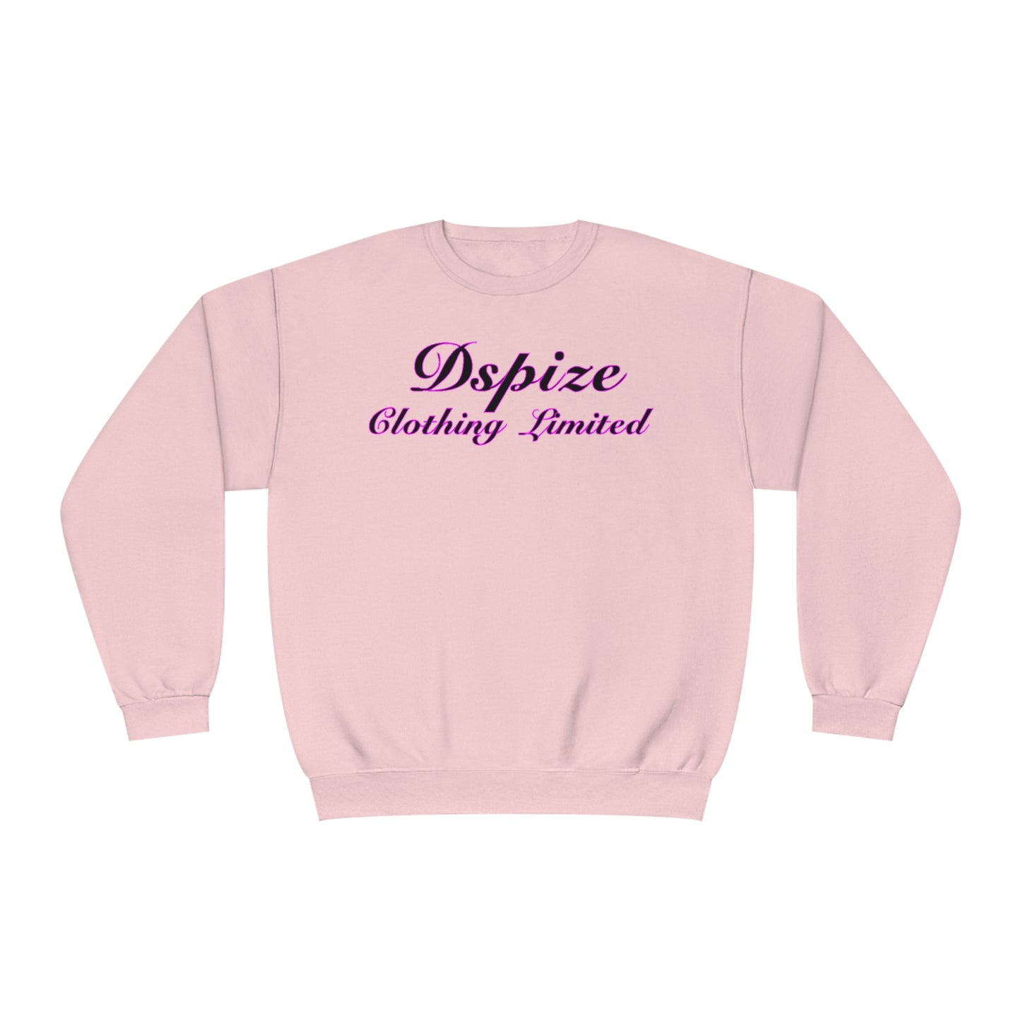 DCL Black Script Pink Crew Neck