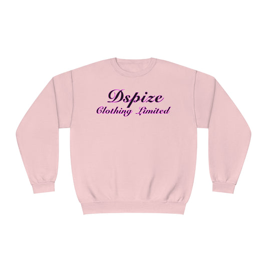 DCL Black Script Pink Crew Neck