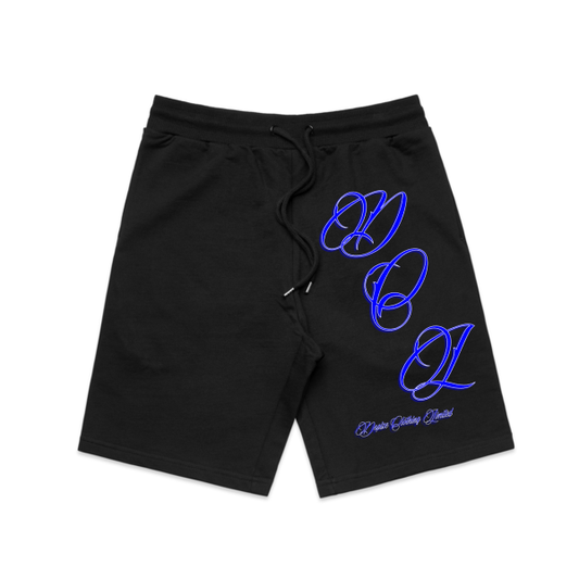 DCL Blue Script Black Stadium Shortz