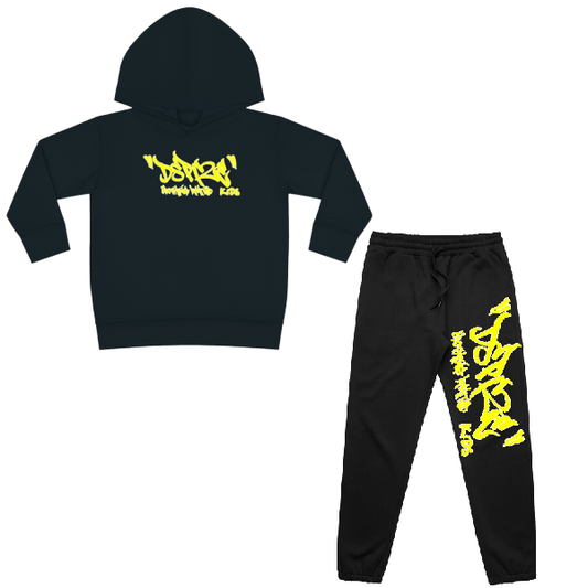 DCL Dspize Yellow Tag Black Tracksuit (Kidz)