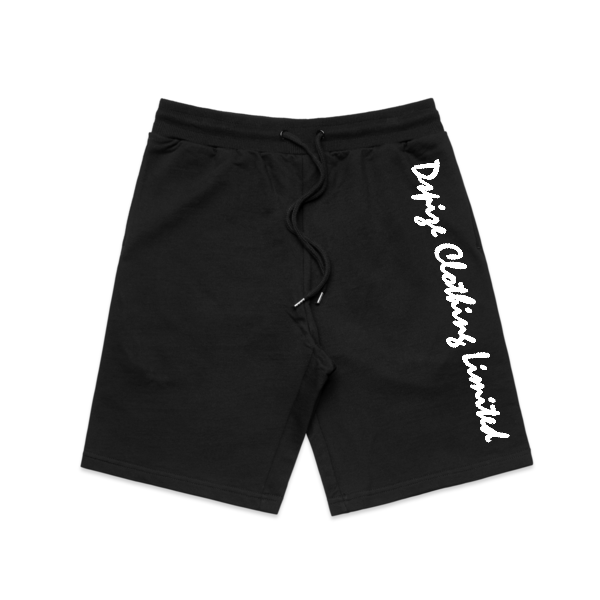 DCL Dspize White Script Black Stadium Shortz