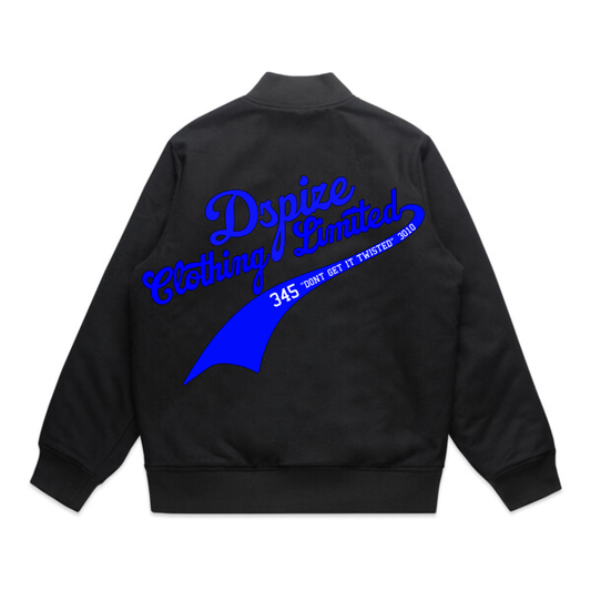 DCL DGIT LA Baseball Style Blue/Black Bomber Jacket