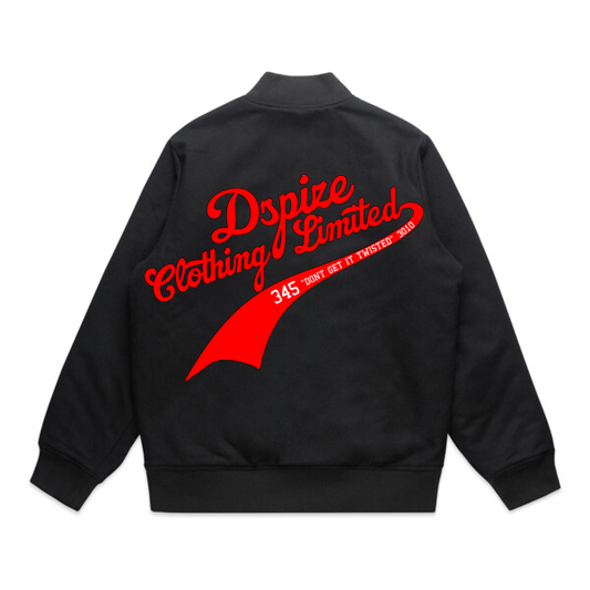 DCL DGIT LA Baseball Style Red/Black Bomber Jacket