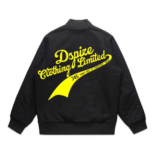 DCL DGIT LA Baseball Style Yellow/Black Bomber Jacket