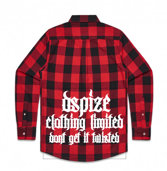 DCL DGIT Bad Manners Red/Black Checked Shirt