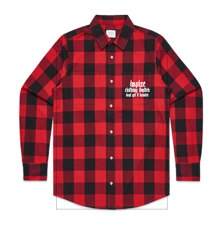 DCL DGIT Bad Manners Red/Black Checked Shirt