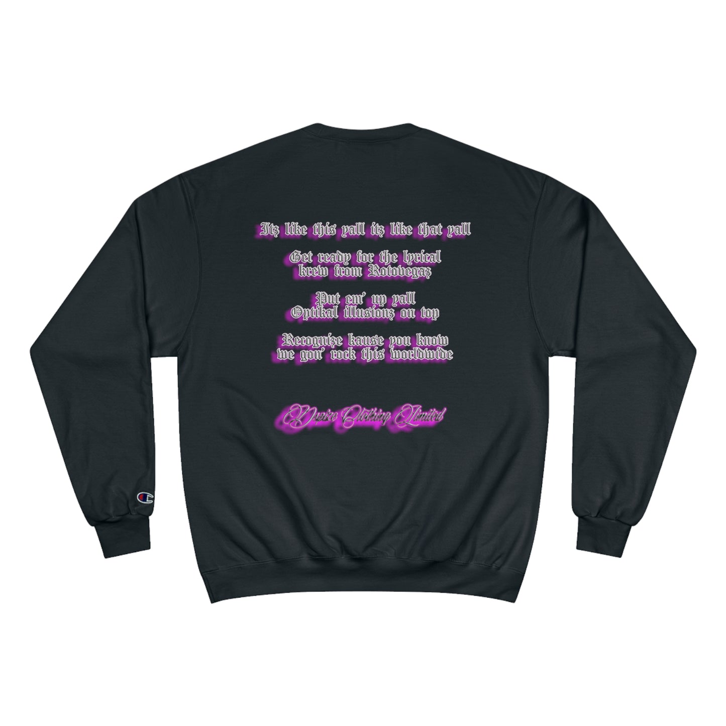 DCL Optikal illusionz Pink Black Crew Neck