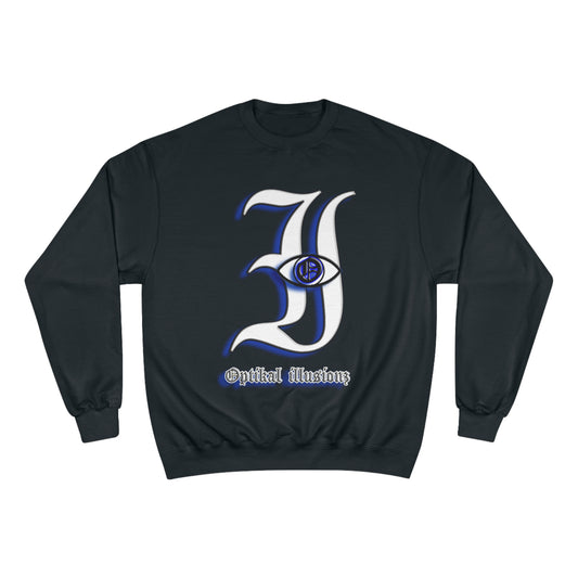 DCL Optikal illusionz Blue Black Crew Neck