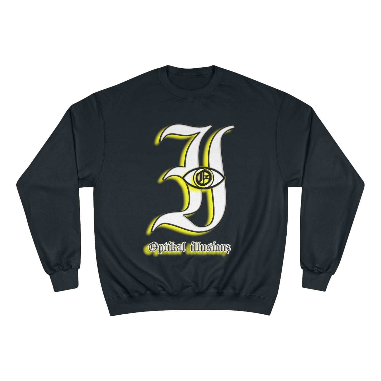 DCL Optikal illusionz Yellow Black Crew Neck