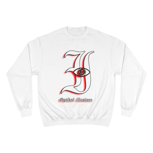 DCL Optikal illusionz Red White Crew Neck