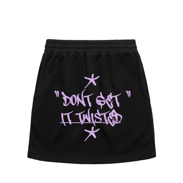 DCL Dspize DGIT Tag Purple/Black Terry Skirt