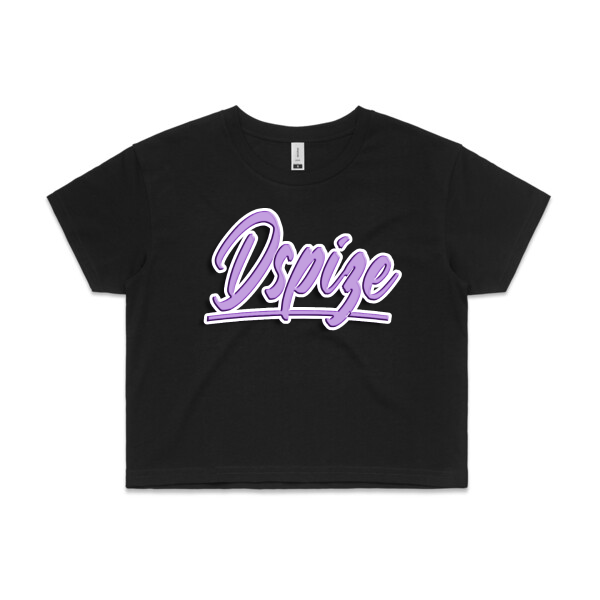 DCL Brushed Purple/Black Crop Tee