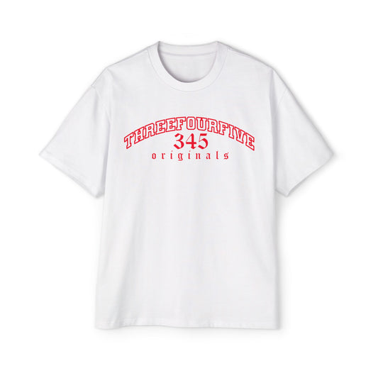 DCL Three Four Five 345 Originals Red White Tee