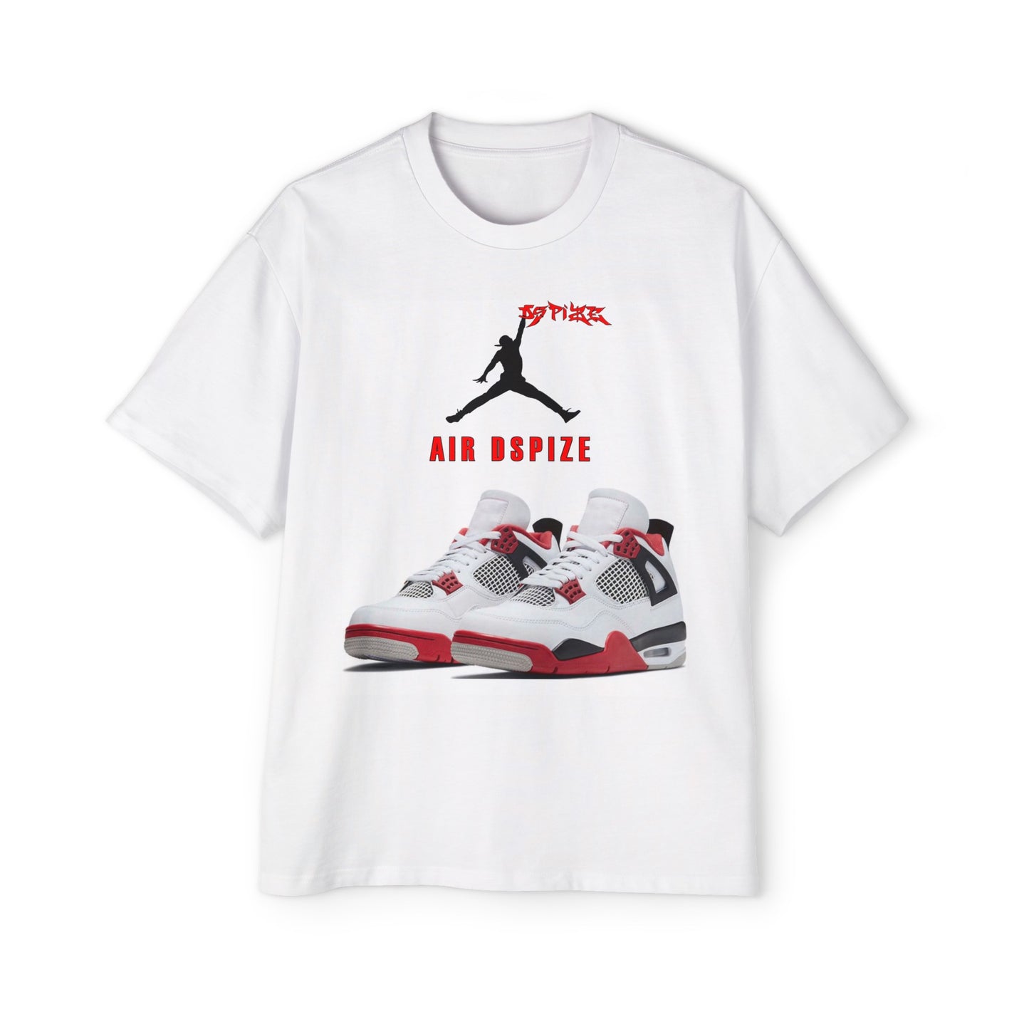 DCL Air Dspize 4s Fire Red White Tee