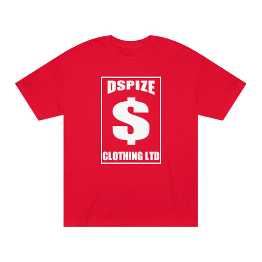 DCL Dollar Sign White Red Tee