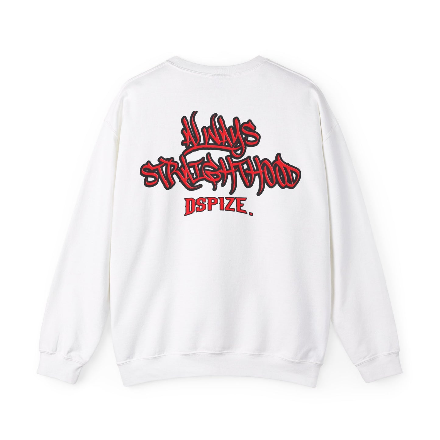 DCL Always Straighthood White/Red Crew Neck