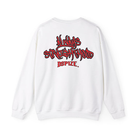 DCL Always Straighthood White/Red Crew Neck