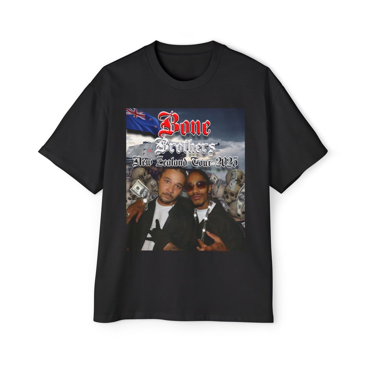 DCL Bone Brothers NZ Tour 2025 Black Tee