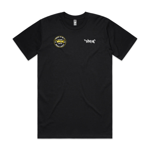 DCL Dspize M2S Yellow Tag Black Tee