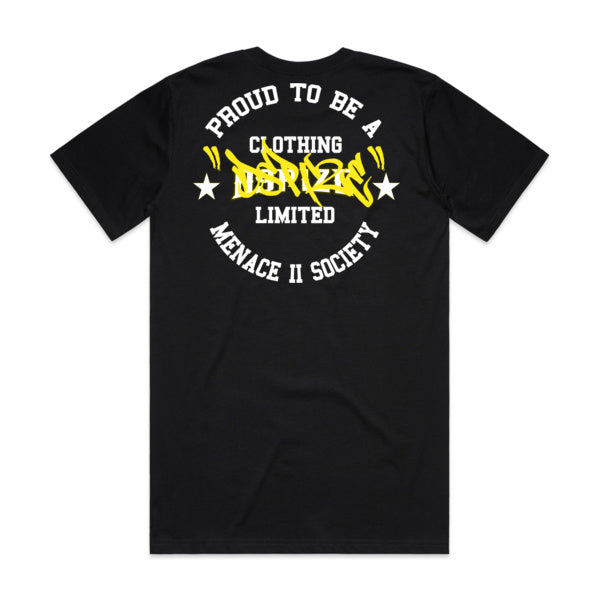 DCL Dspize M2S Yellow Tag Black Tee