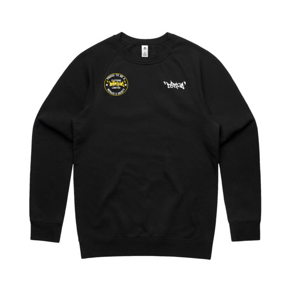 DCL Dspize M2S Yellow Tag Black Crew Neck