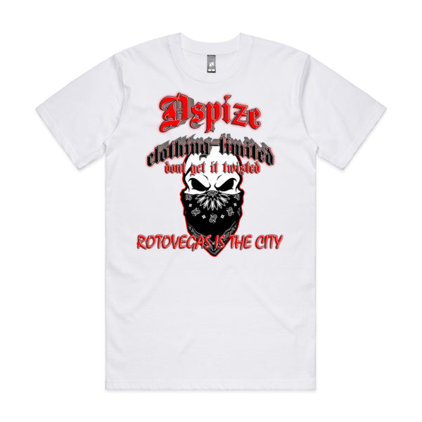 DCL DGIT Rotovegas is the City Thugs White Tee