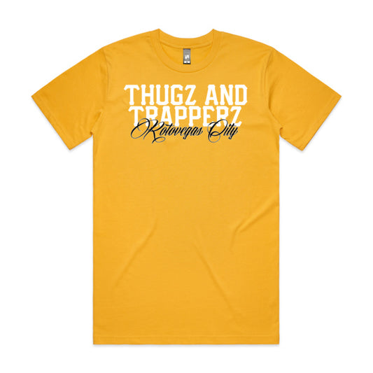 DCL Thugz And Trapperz Rotovegas City Yellow Tee