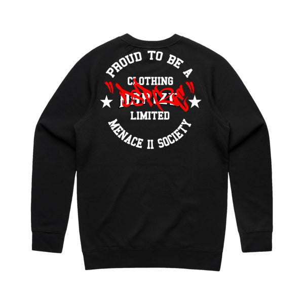 DCL Dspize M2S Red Tag Black Crew Neck