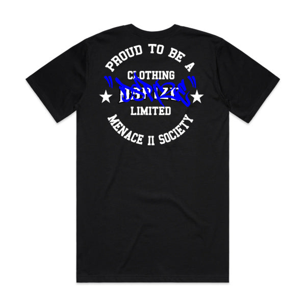 DCL Dspize M2S Blue Tag Black Tee